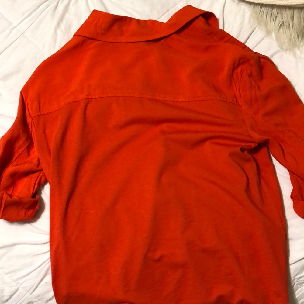 Orange button down - Picture 6 of 6
